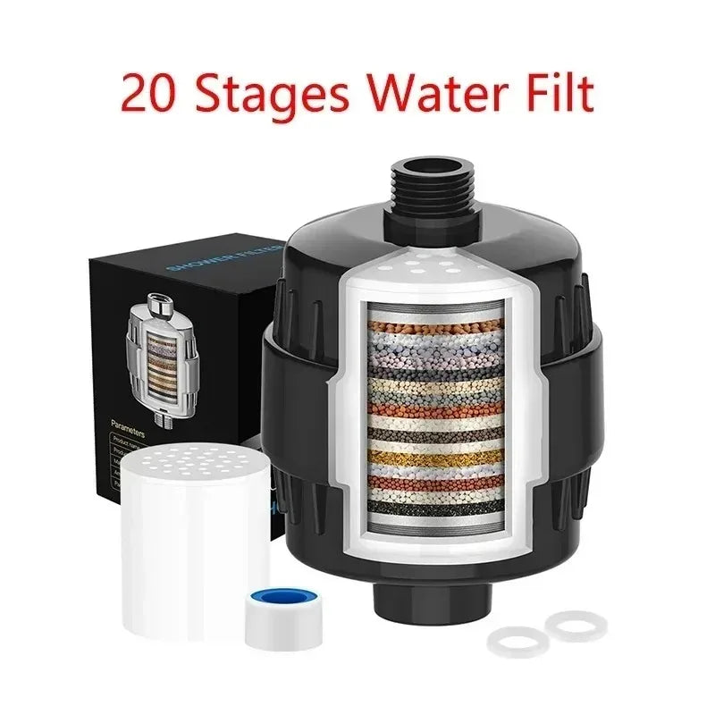 Flovella™ Spa-Grade Shower Filter